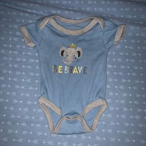 Baby Elements Be Brave Onesie- blue